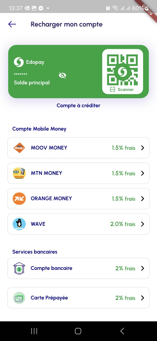 EDOPAY — Paiement mobile